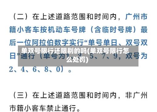 单双号限行还限别的吗(单双号限行怎么处罚)