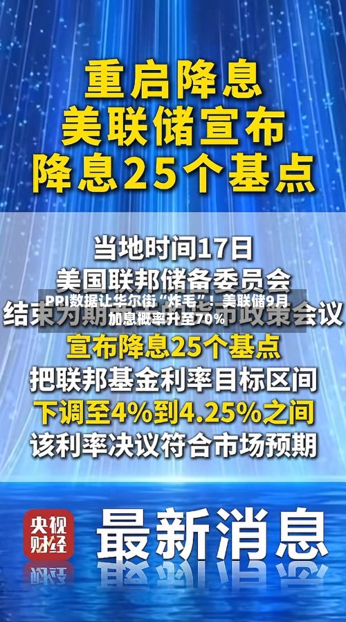 PPI数据让华尔街“炸毛”！美联储9月加息概率升至70%-第3张图片