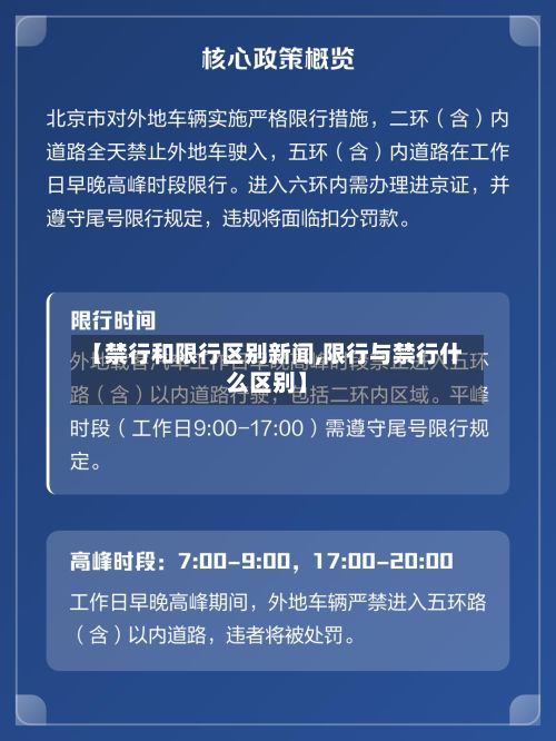 【禁行和限行区别新闻,限行与禁行什么区别】