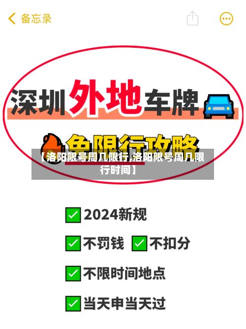 【洛阳限号周几限行,洛阳限号周几限行时间】-第2张图片