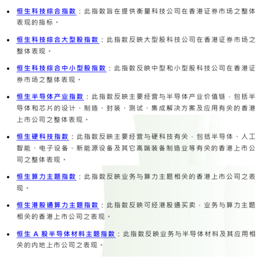 恒生指数公司,推出A股半导体材料主题指数