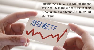 监管部门明确险资投资港股通ETF监管口径